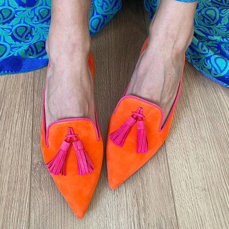 Pointed Toe Flat - Spring/Summer 2026 Solid Color Fashion Low