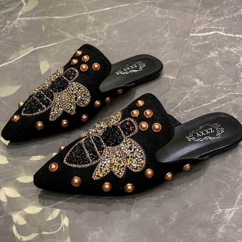 Pointed Toe Flat - 2026women's Shoes Summer Baotou Half Slippers