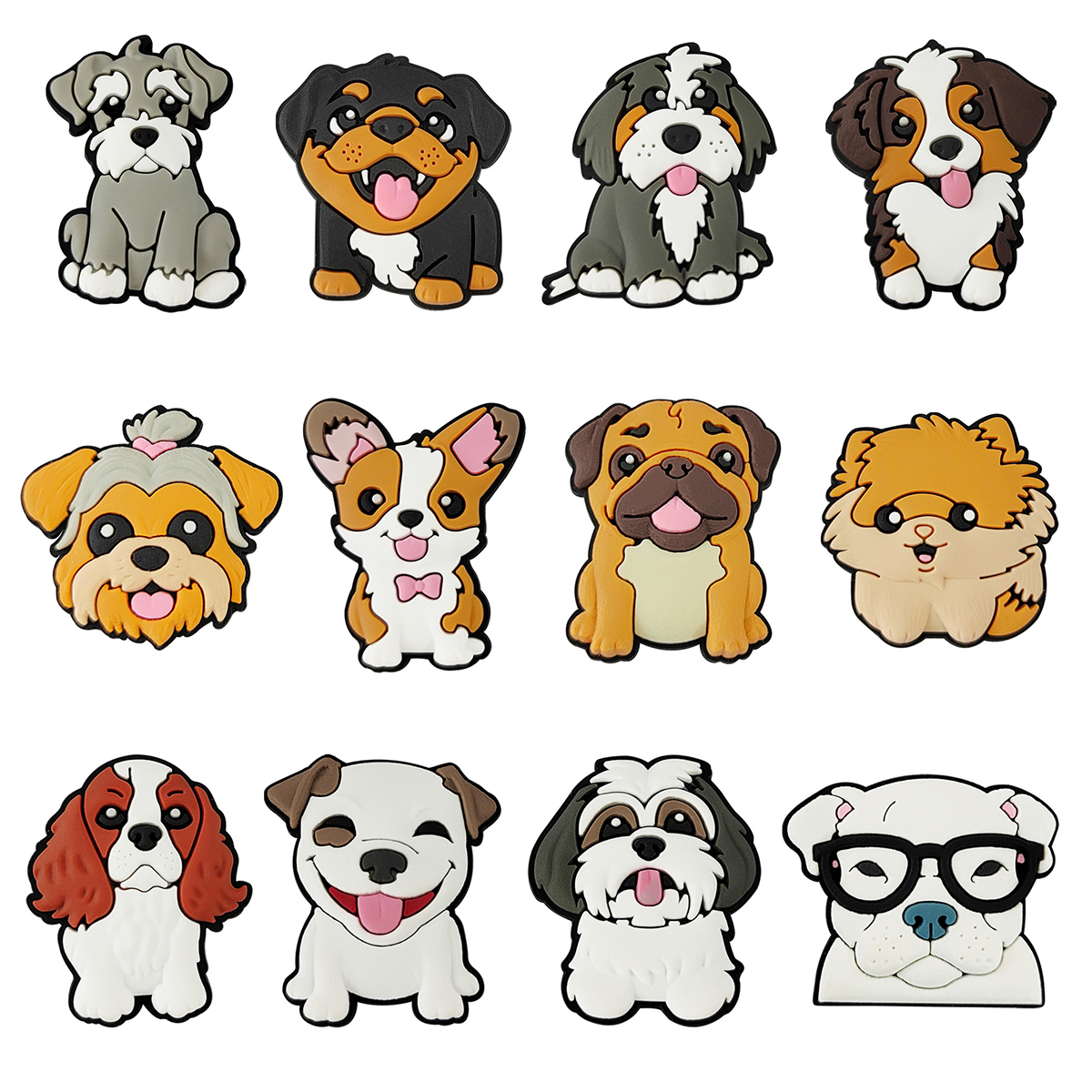 Croc Style Clog - Cute Animals Dog Shoe Charms Pin