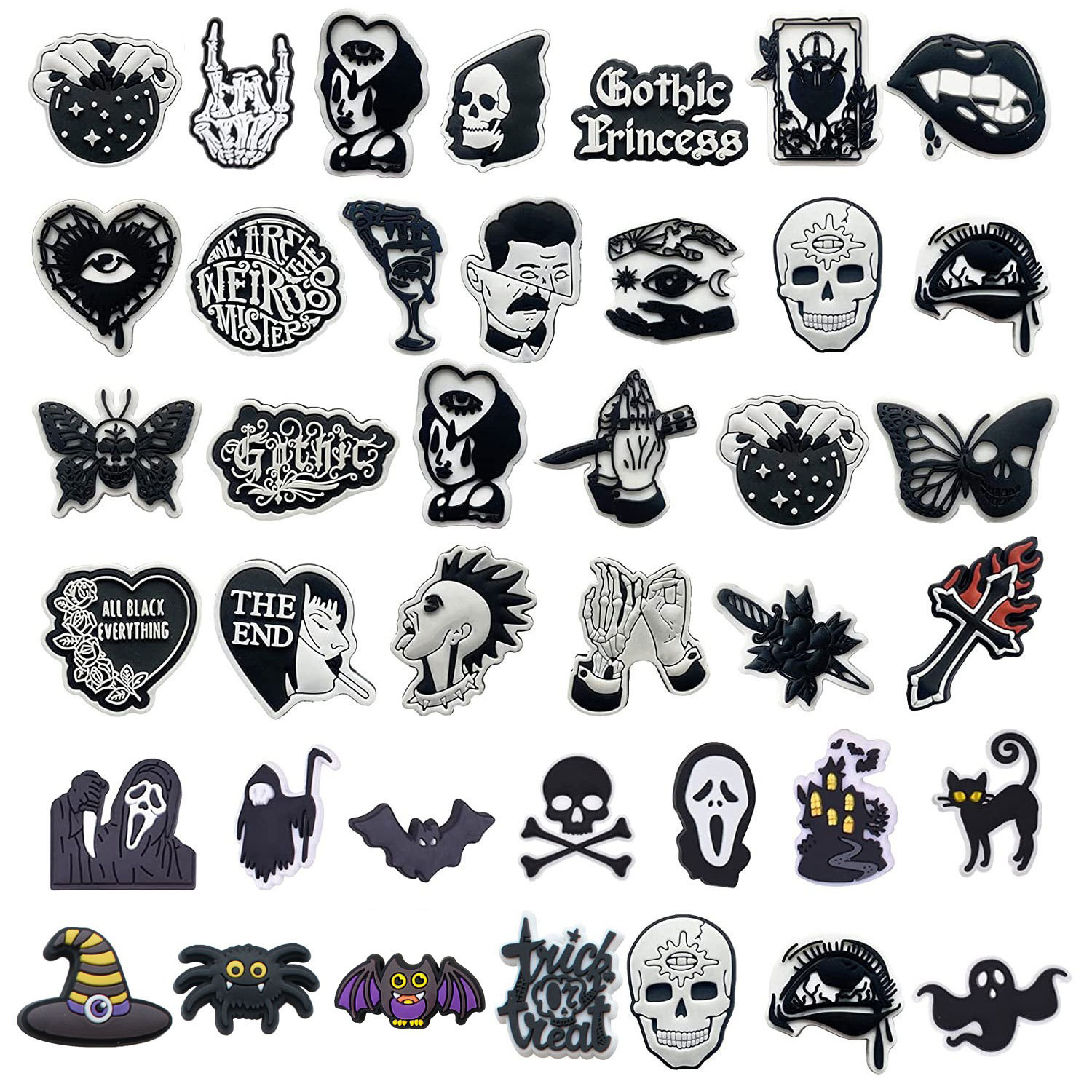 Croc Style Clog - Horror Halloween Shoe Charms for Crocs