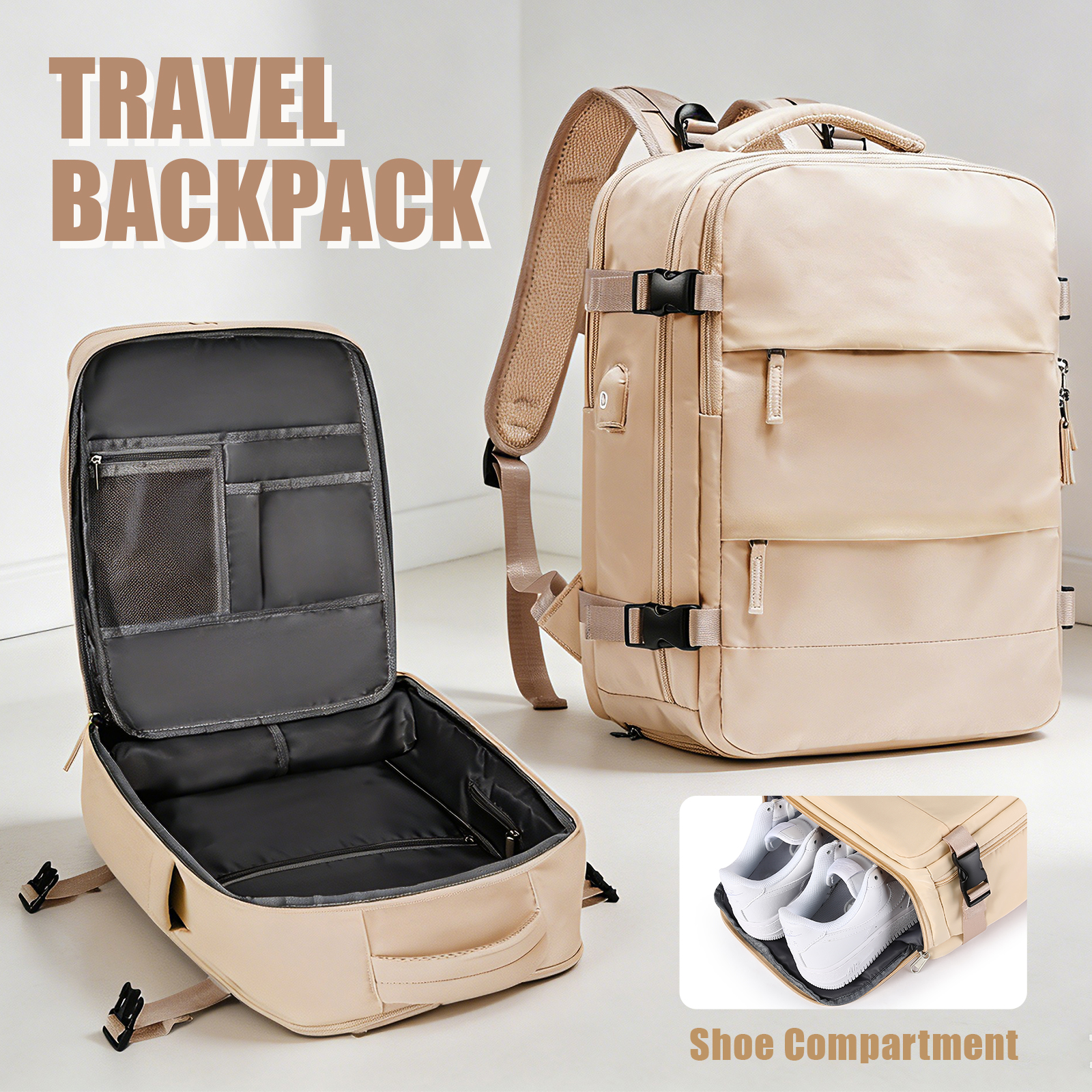 Women Shoes Zipper - Large Travel Backpack for Men Women,
