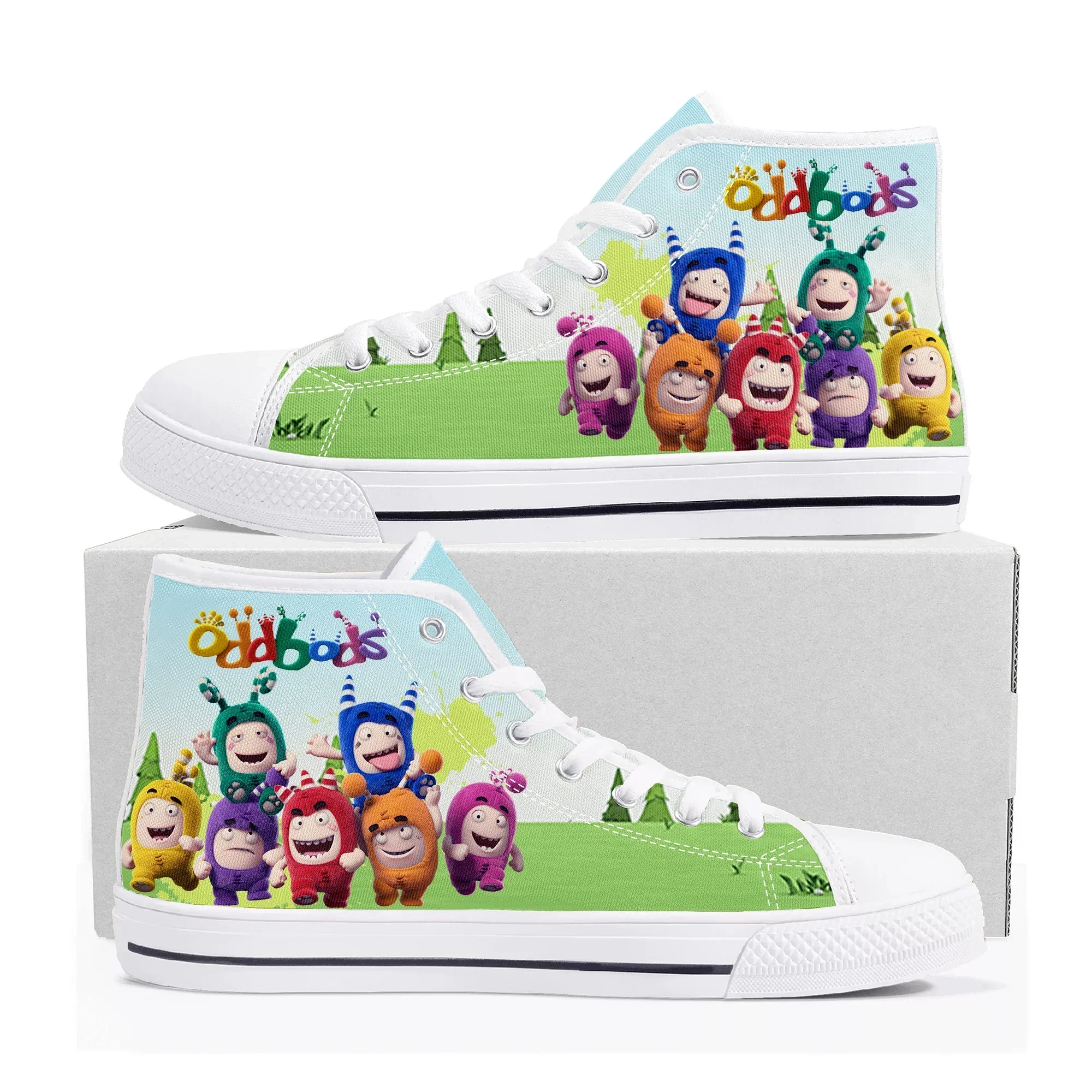 Women Shoes Singapore - Oddbods High Top Sneakers Mens Womens