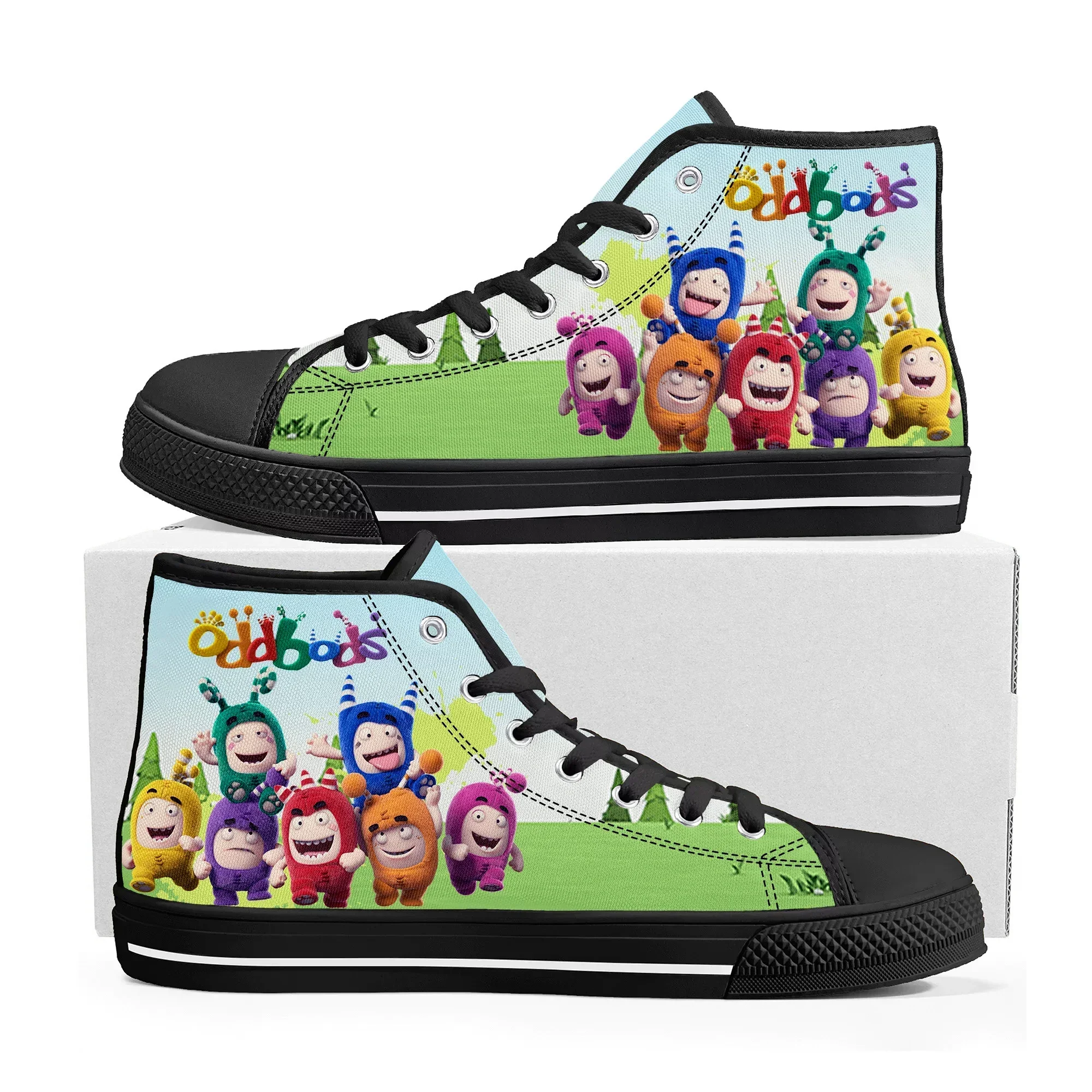 Oddbods High Top Sneakers Mens - Women Shoes Singapore incelemesi ve fiyatı