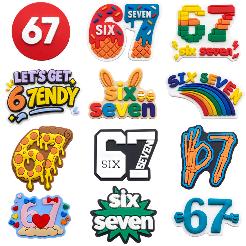 12Pcs 67 Number Shoe Charms fo - Croc Style Clog incelemesi ve fiyatı
