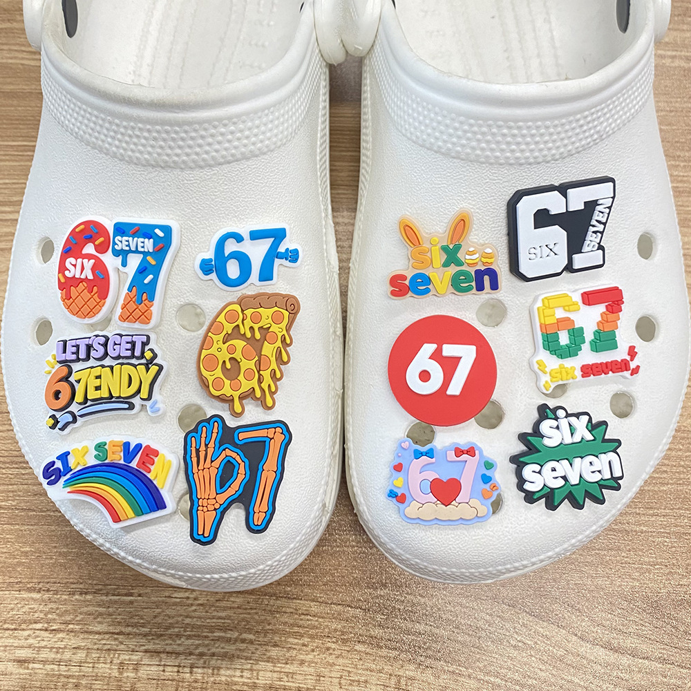 12Pcs 67 Number Shoe Charms fo - Croc Style Clog incelemesi ve fiyatı