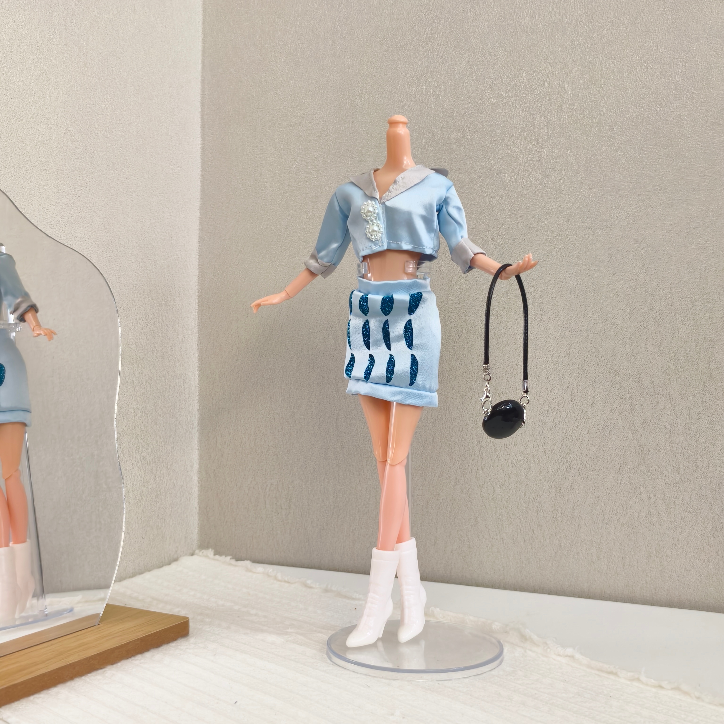 11.5-inch doll clothes blue sm - Women'S Shoes Navy Blue incelemesi ve fiyatı