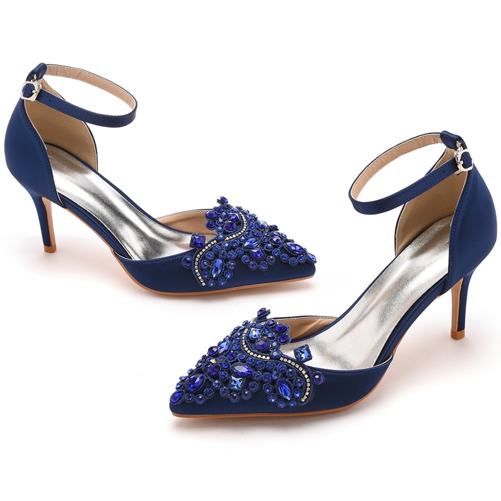 pointed toe High-heeled sandal - Women'S Shoes Navy Blue incelemesi ve fiyatı
