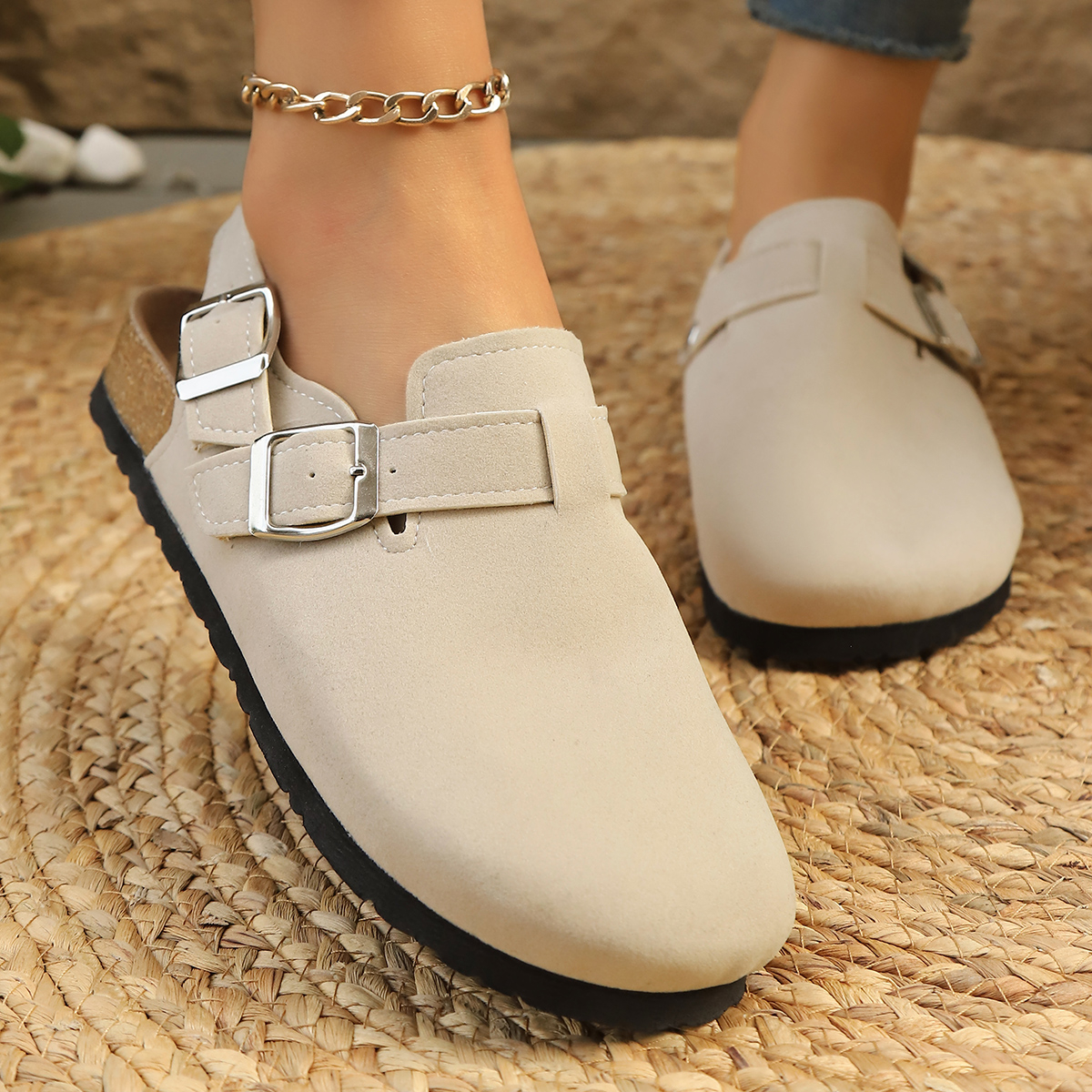 Litfun Suede Women's Clogs wit - Women'S Shoes With Arch Support incelemesi ve fiyatı