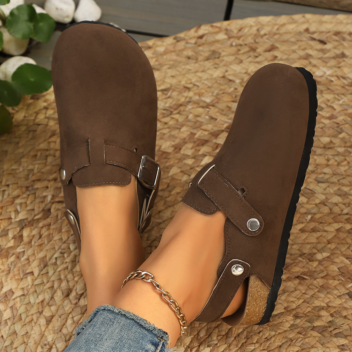 Litfun Suede Women's Clogs wit - Women'S Shoes With Arch Support incelemesi ve fiyatı