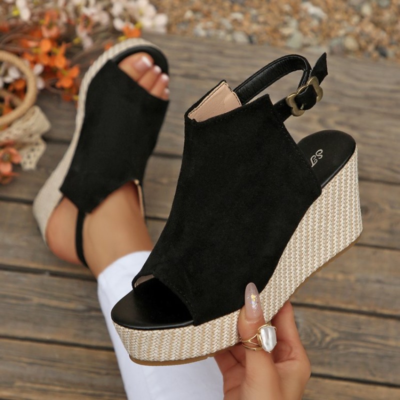 Women Sandals Summer Wedge Pla - Espadrille Wedge Shoes incelemesi ve fiyatı