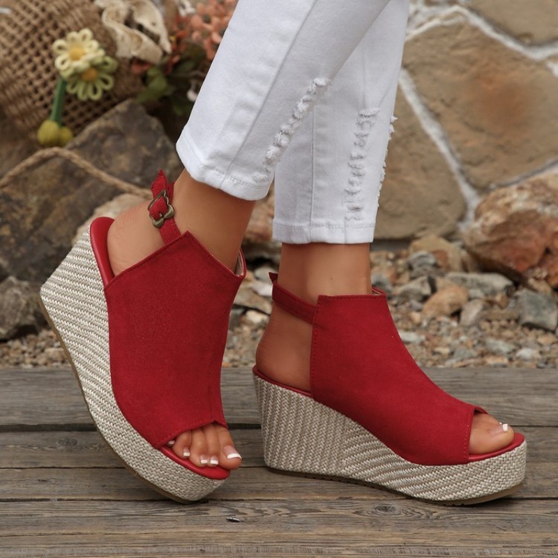 Women Sandals Summer Wedge Pla - Espadrille Wedge Shoes incelemesi ve fiyatı