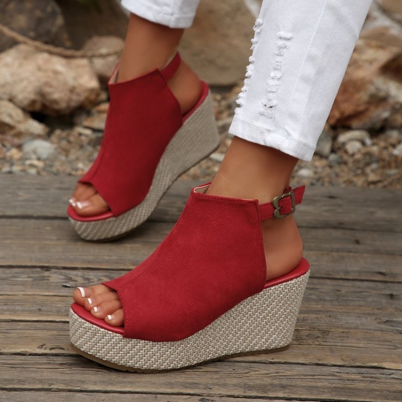 Women Sandals Summer Wedge Pla - Espadrille Wedge Shoes incelemesi ve fiyatı