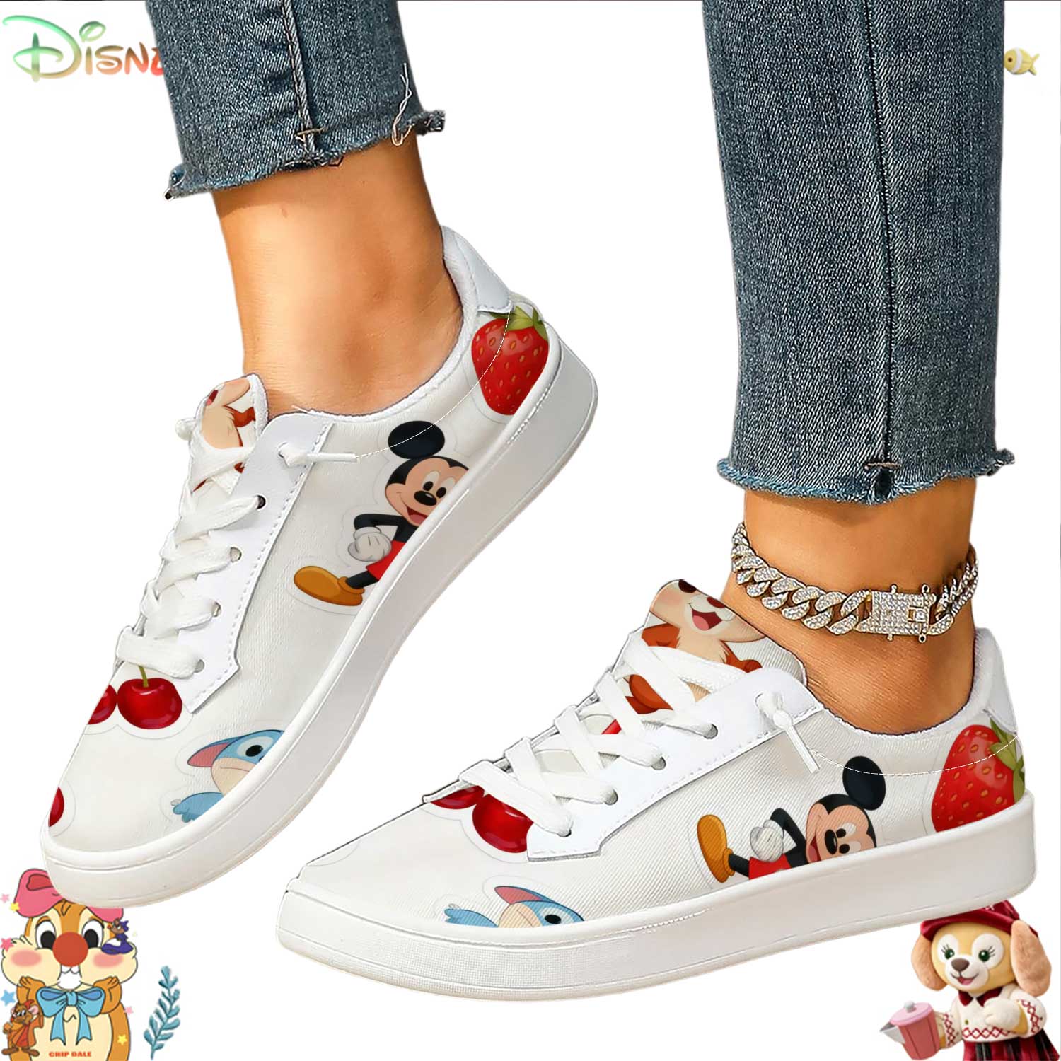 Trendy Disney Cartoon & Fruit  - Women'S Shoes Trendy incelemesi ve fiyatı