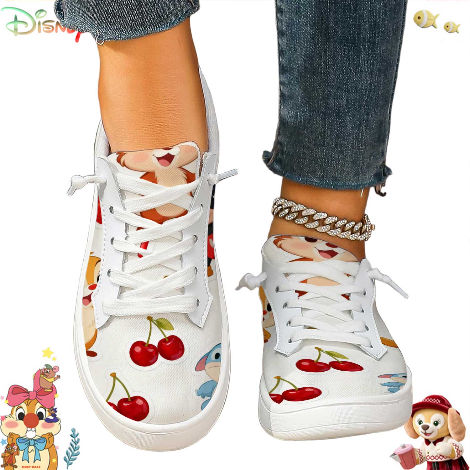 Trendy Disney Cartoon & Fruit  - Women'S Shoes Trendy incelemesi ve fiyatı