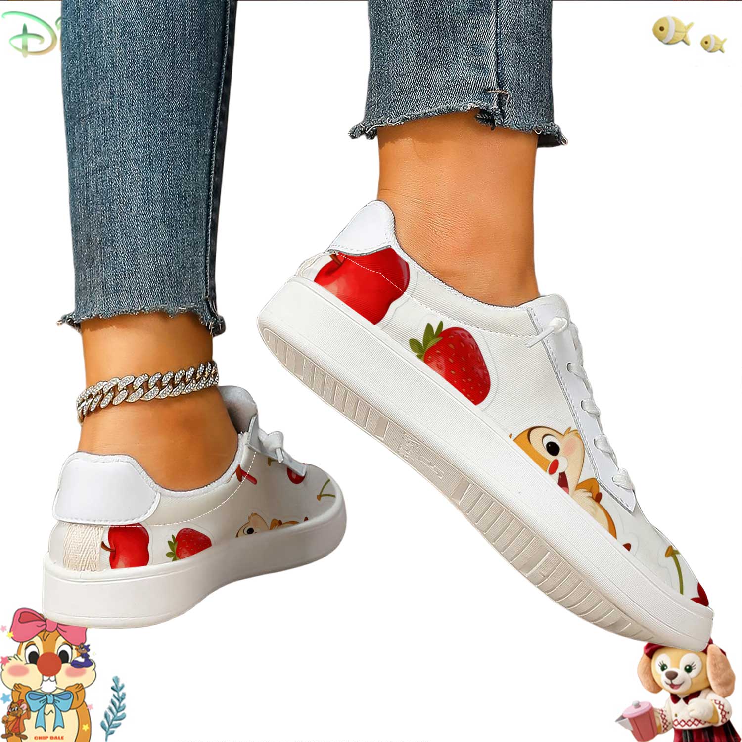 Trendy Disney Cartoon & Fruit  - Women'S Shoes Trendy incelemesi ve fiyatı