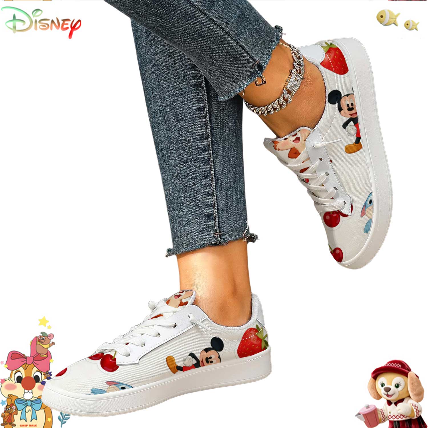 Trendy Disney Cartoon & Fruit  - Women'S Shoes Trendy incelemesi ve fiyatı