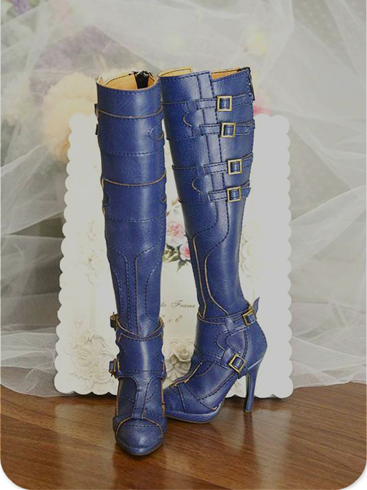 BJD Doll Shoes for 1/3 SD GR S - Women'S Shoes Navy Blue incelemesi ve fiyatı