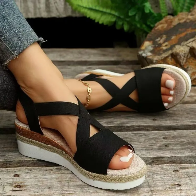 Women's Platform Wedge Sandals - Espadrille Wedge Shoes incelemesi ve fiyatı