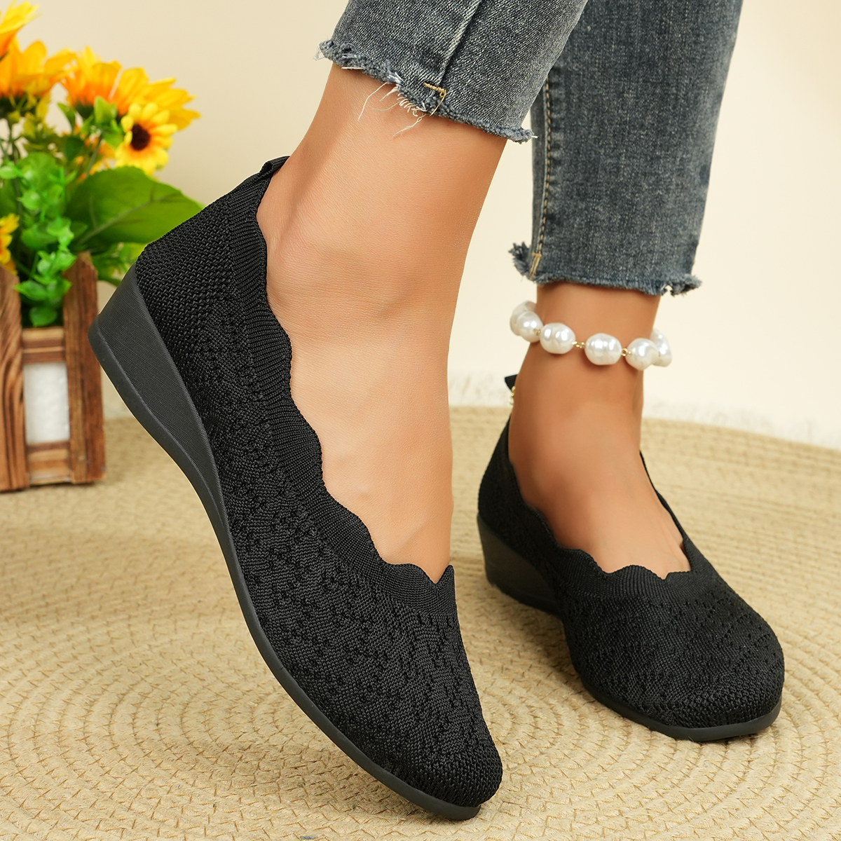 Women's Breathable Knit Flats  - Women'S Shoes In Fashion incelemesi ve fiyatı