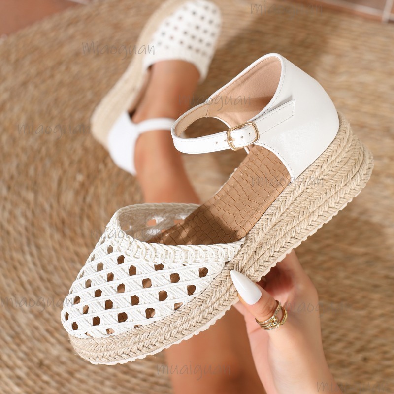 Boho Women's Hollow Out Woven  - Espadrille Wedge Shoes incelemesi ve fiyatı