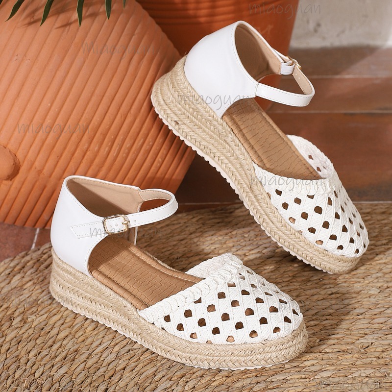 Boho Women's Hollow Out Woven  - Espadrille Wedge Shoes incelemesi ve fiyatı