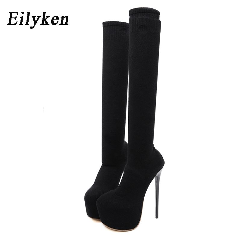 Eilyken 17CM Platform Heels Wo - Sock Boot Women incelemesi ve fiyatı