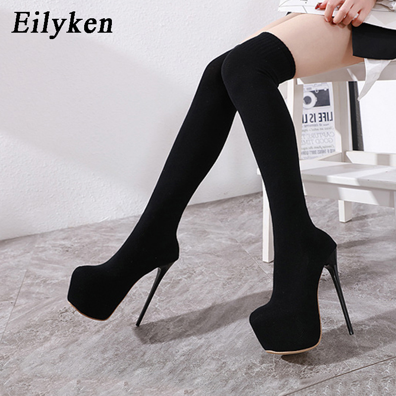 Eilyken 17CM Platform Heels Wo - Sock Boot Women incelemesi ve fiyatı
