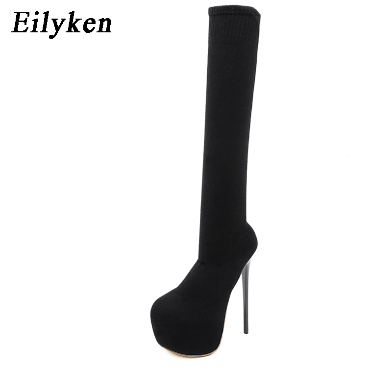 Eilyken 17CM Platform Heels Wo - Sock Boot Women incelemesi ve fiyatı