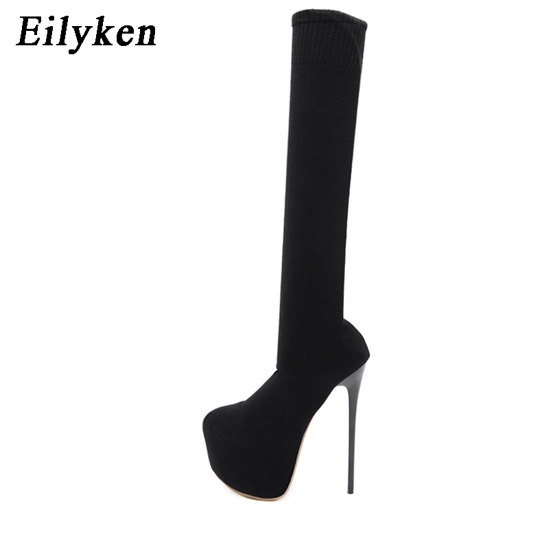 Eilyken 17CM Platform Heels Wo - Sock Boot Women incelemesi ve fiyatı