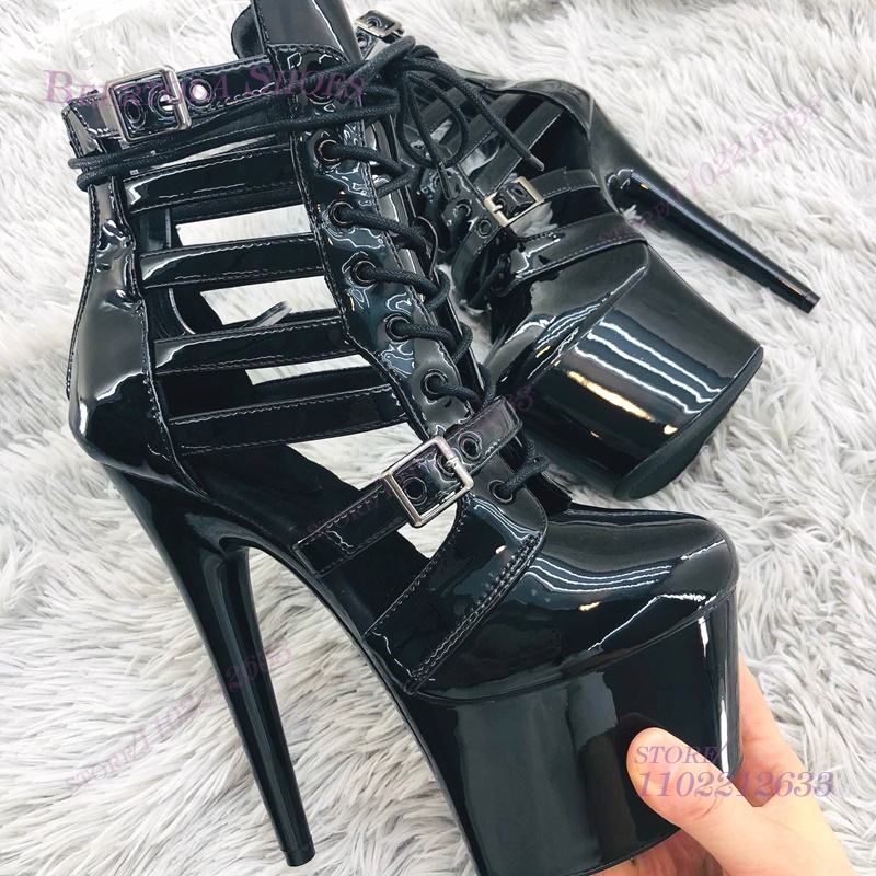 Pink Patent Leather Striped Ho - Women Shoes Zipper incelemesi ve fiyatı