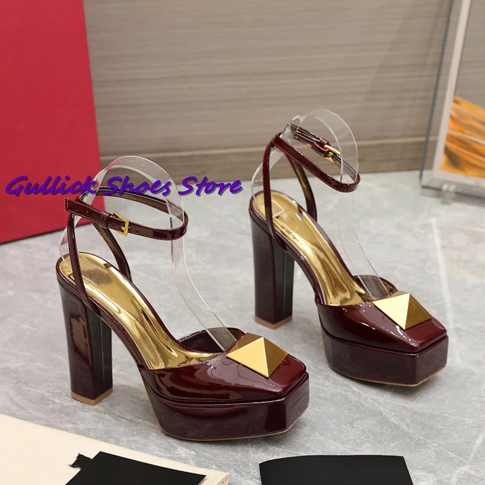 New Rivet Platform Sandals Squ - Kids Shoes Women incelemesi ve fiyatı