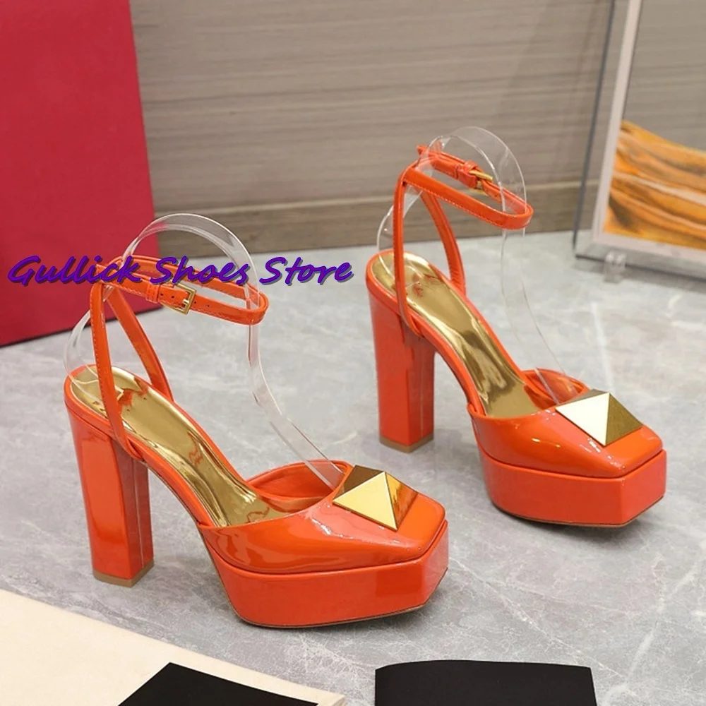 New Rivet Platform Sandals Squ - Kids Shoes Women incelemesi ve fiyatı