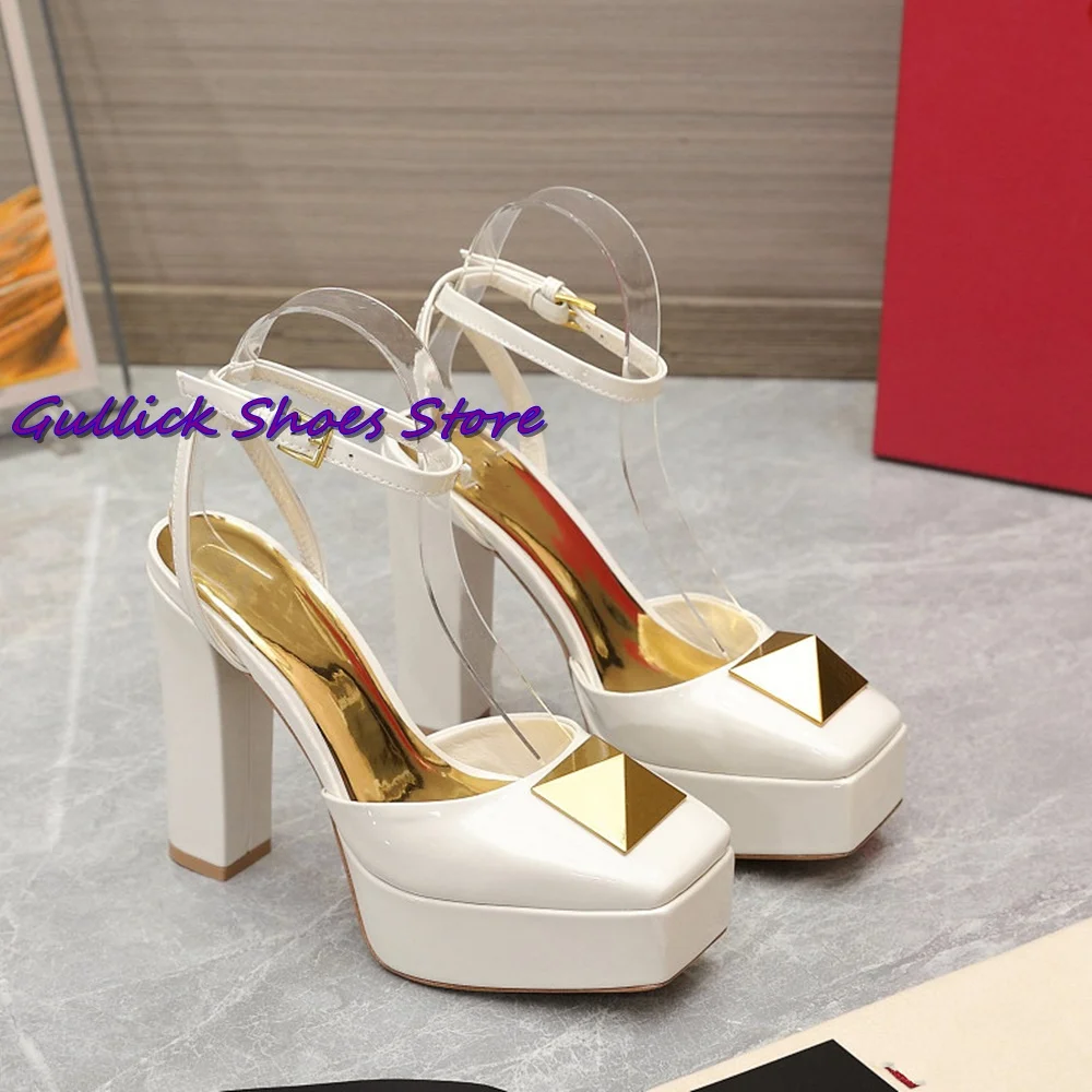 New Rivet Platform Sandals Squ - Kids Shoes Women incelemesi ve fiyatı