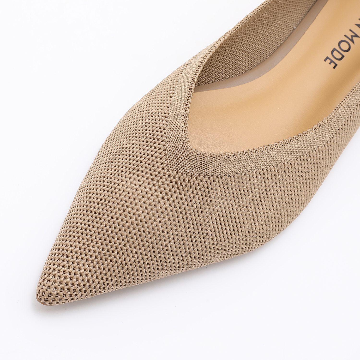 TRENDIN MODE Women's Knit Poin - Pointed Toe Flat incelemesi ve fiyatı