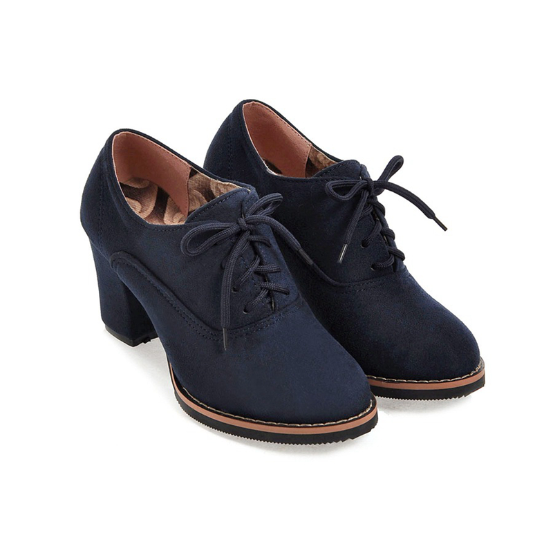 Girseaby 2021 Ladies Retro Pum - Women'S Shoes Navy Blue incelemesi ve fiyatı