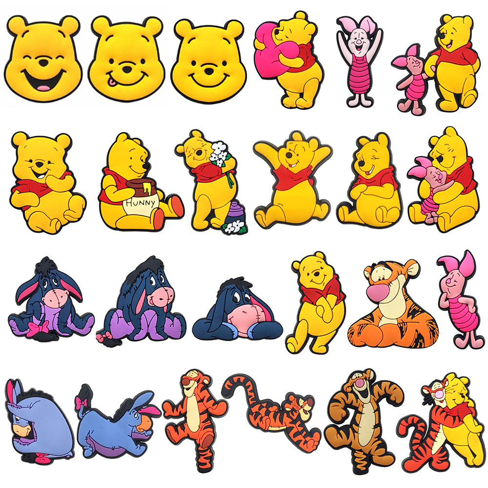 20-66pcs Cartoon Pooh Piglet T - Croc Style Clog incelemesi ve fiyatı