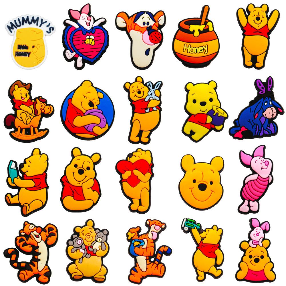 20-66pcs Cartoon Pooh Piglet T - Croc Style Clog incelemesi ve fiyatı