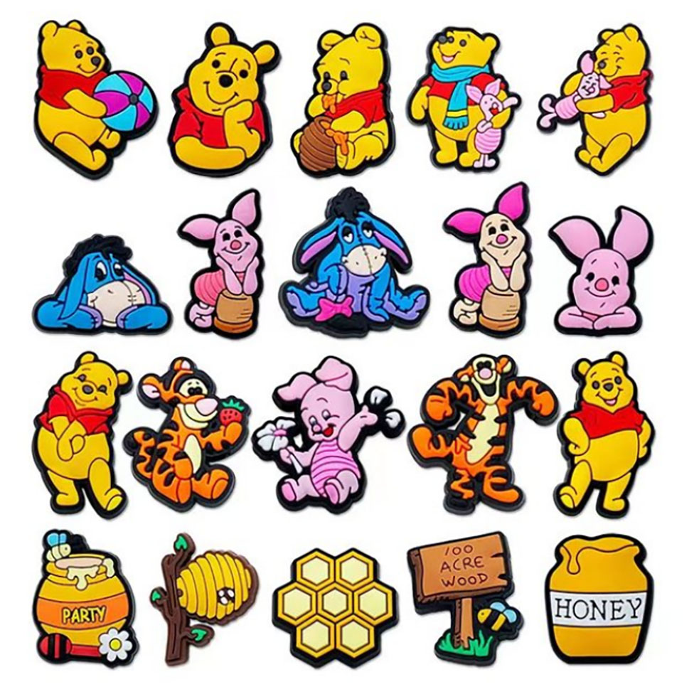 20-66pcs Cartoon Pooh Piglet T - Croc Style Clog incelemesi ve fiyatı