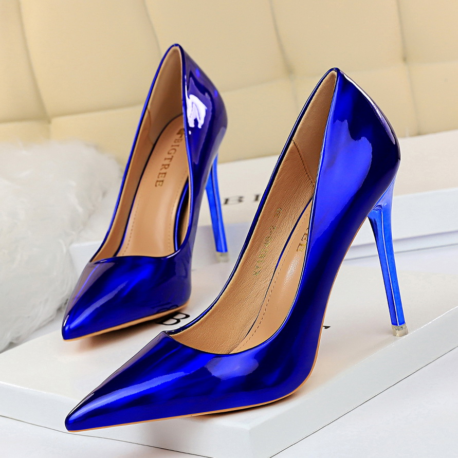 Women Fetish 10.5cm High Heels - Women'S Shoes Navy Blue incelemesi ve fiyatı