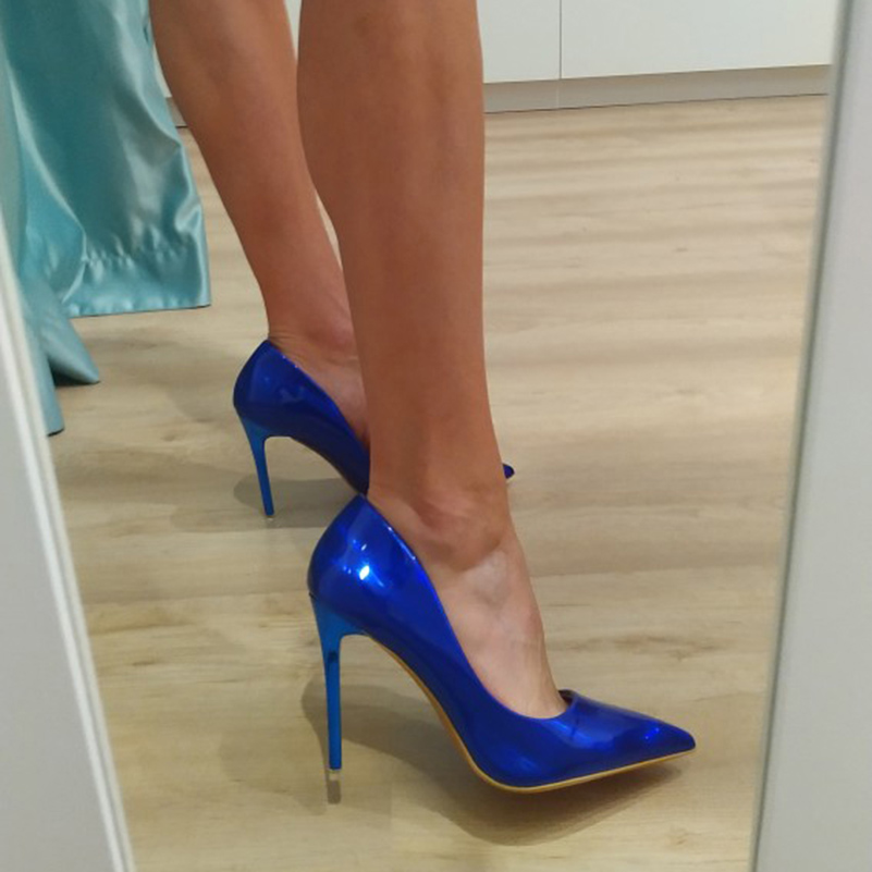 Women Fetish 10.5cm High Heels - Women'S Shoes Navy Blue incelemesi ve fiyatı