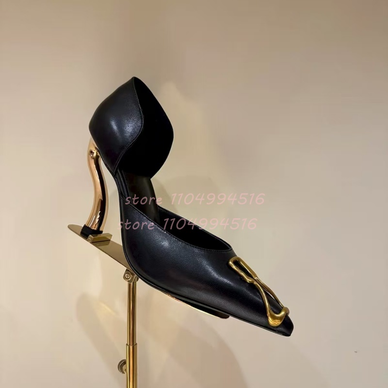 Metal Decor Black Suede Cover  - Women Shoes Model incelemesi ve fiyatı