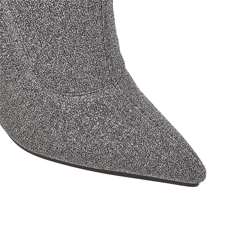 Plus Size Stretch Leopard Over - Sock Boot Women incelemesi ve fiyatı