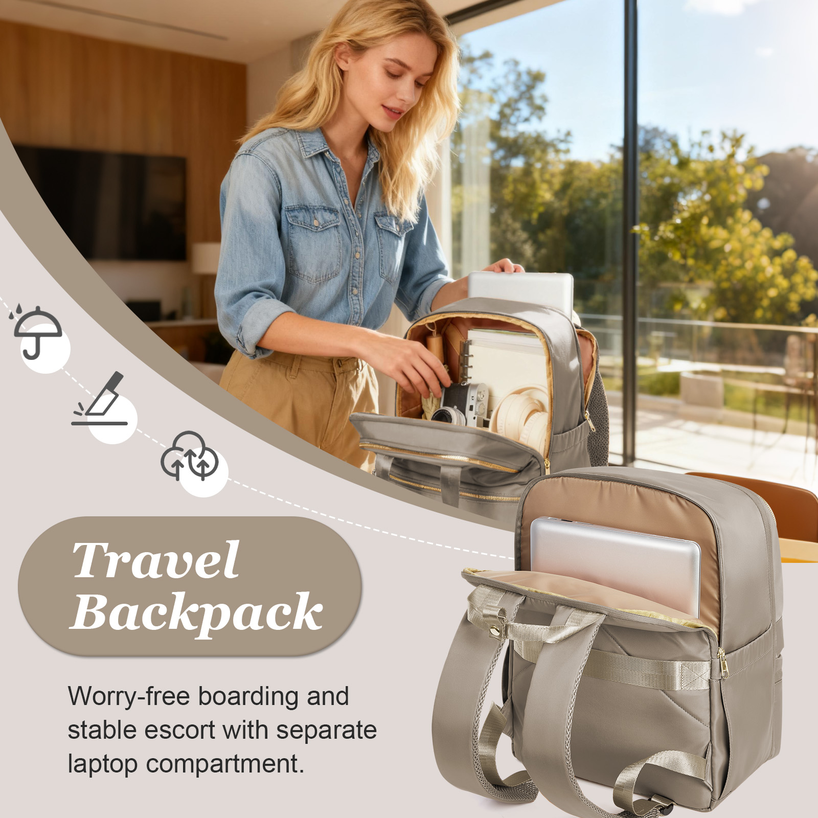 Ryanair 40x30x20 Travel Backpa - Women Shoes Zipper incelemesi ve fiyatı