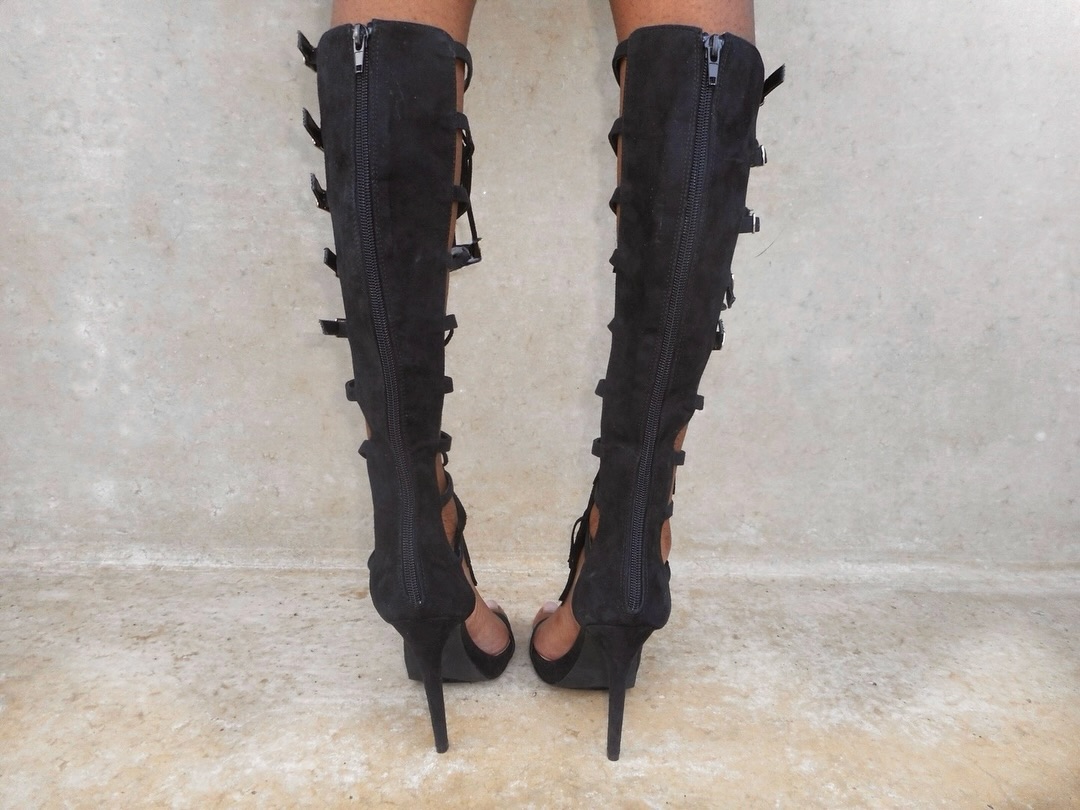2026 Black Cut Out Buckled San - Women Shoes Zipper incelemesi ve fiyatı