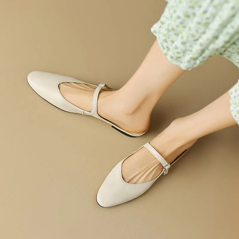 New women's leather top M ü ll - Pointed Toe Flat incelemesi ve fiyatı