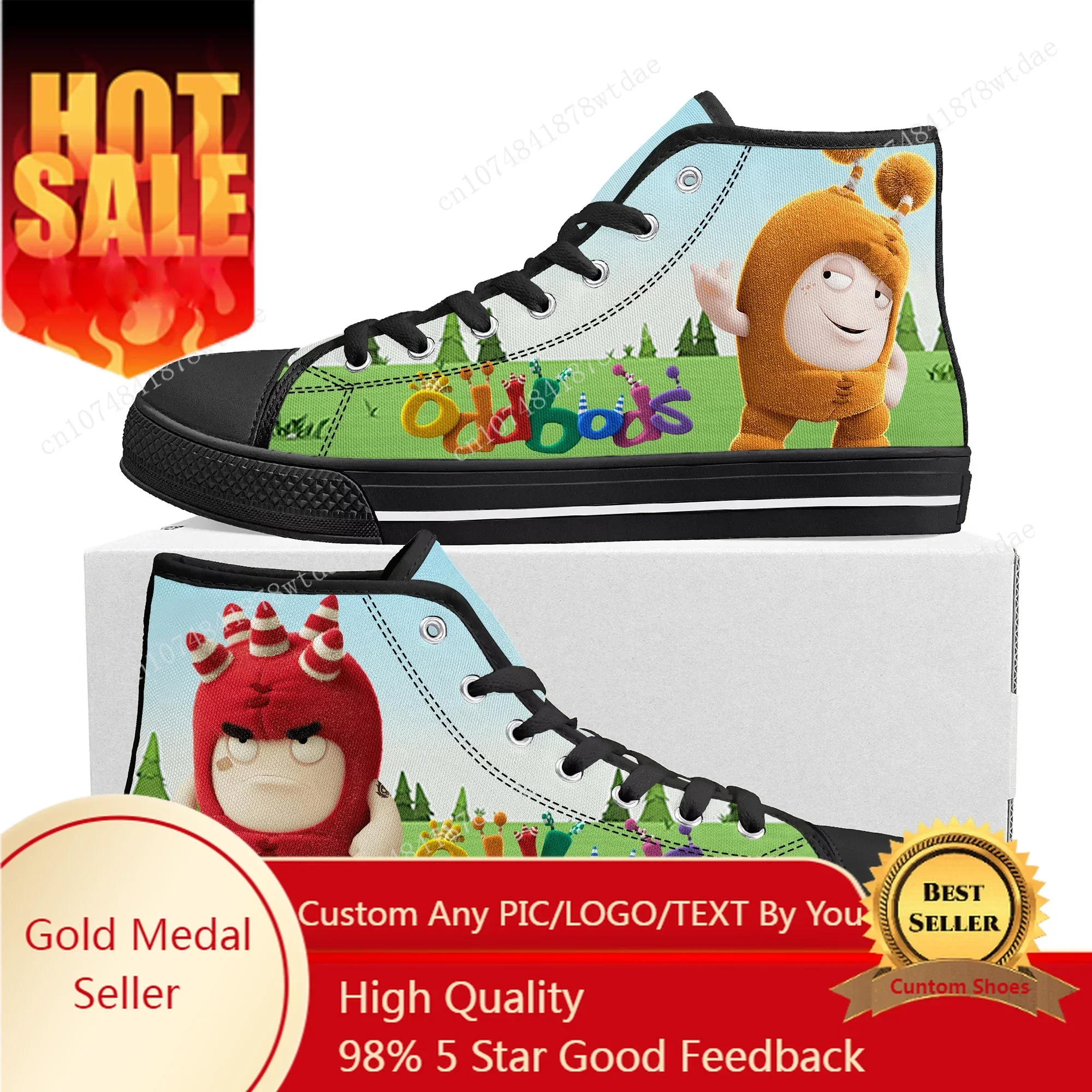 Oddbods High Top Sneakers Mens - Women Shoes Singapore incelemesi ve fiyatı