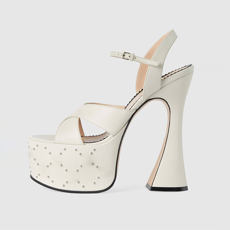 Fashionable White Black Buckle - Women Shoes Waterproof incelemesi ve fiyatı