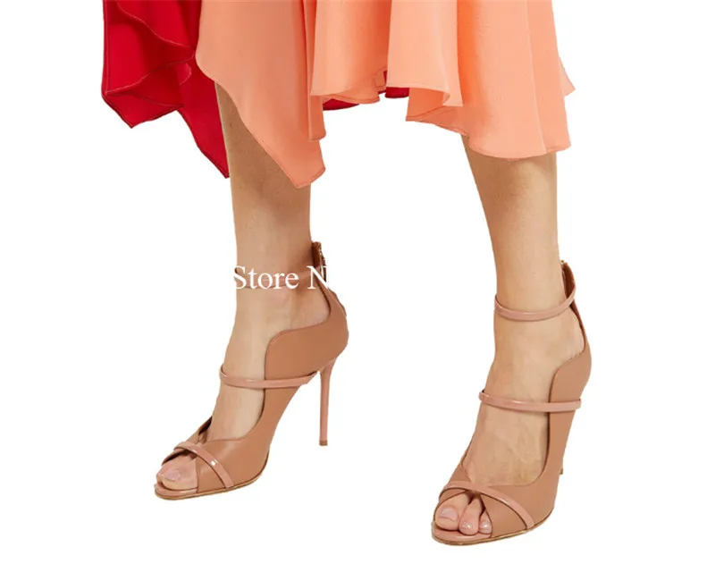Nude Double Straps Sandals Wom - Women Shoes Zipper incelemesi ve fiyatı