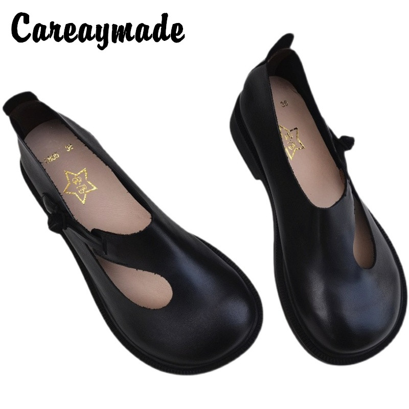 Careaymade-Genuine leather big - Women'S Shoes In Fashion incelemesi ve fiyatı