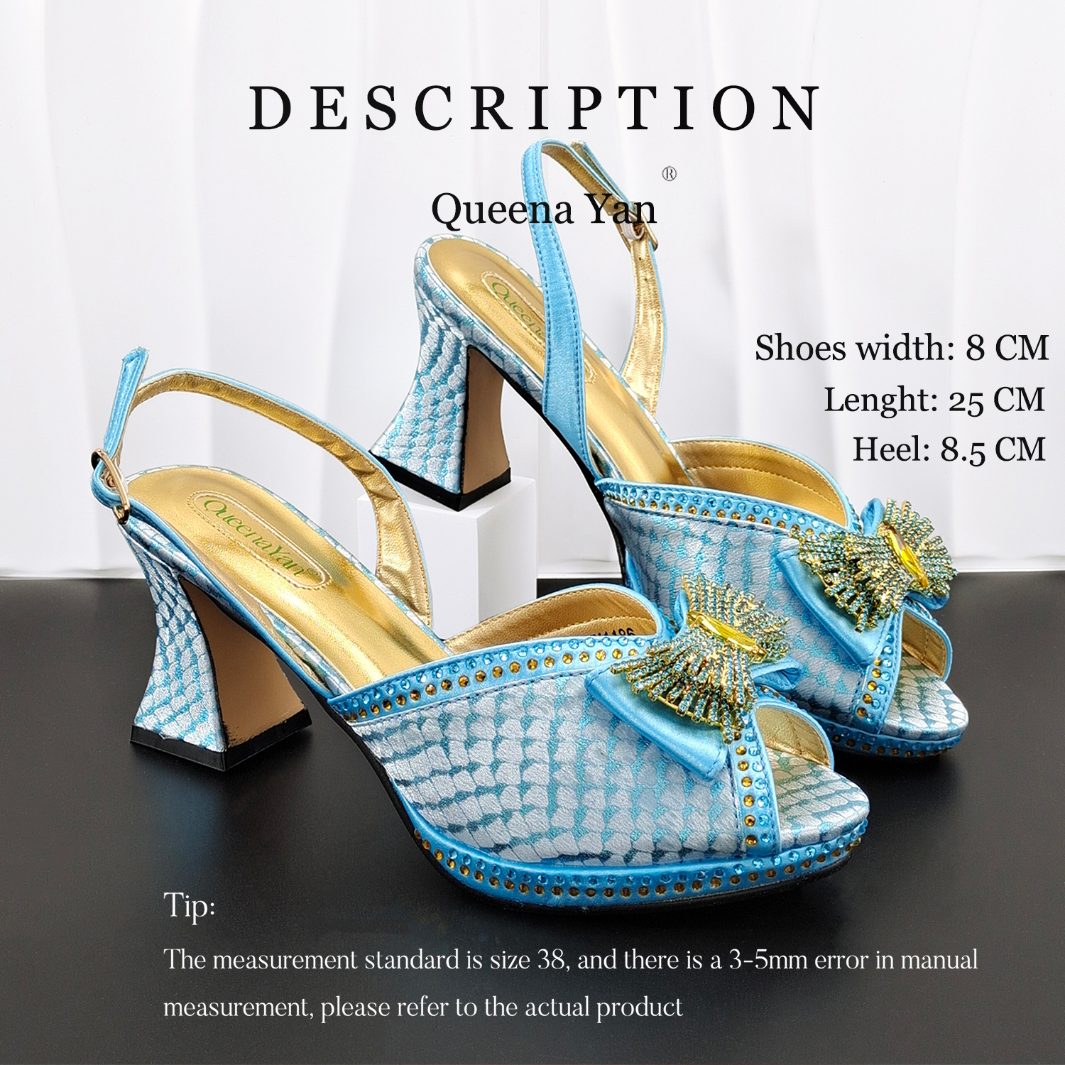 QueenaYan Hot Selling Sky Blue - Women'S Shoes Navy Blue incelemesi ve fiyatı